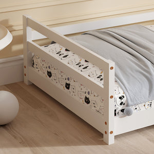 ΚΡΕΒΑΤΙ ΠΑΙΔΙΚΟ HOUSER HM676.03 τ.MONTESSORI ΞΥΛΟ ΠΕΥΚΟ ΛΕΥΚΟ- 190x90εκ - Pakobazaar