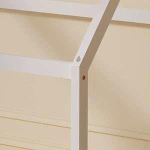 ΚΡΕΒΑΤΙ ΠΑΙΔΙΚΟ PEPE HM677.03 τ.MONTESSORI ΞΥΛΟ ΠΕΥΚΟ ΛΕΥΚΟ- 190x90εκ - Pakobazaar