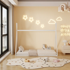 ΚΡΕΒΑΤΙ ΠΑΙΔΙΚΟ MUNK HM681.03 τ.MONTESSORI ΜΑΣΙΦ ΞΥΛΟ ΠΕΥΚΟΥ ΛΕΥΚΟ- 190x90εκ - Pakobazaar