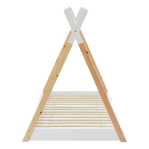 ΚΡΕΒΑΤΙ ΠΑΙΔΙΚΟ MUNK HM699.03 τ.MONTESSORI ΞΥΛΟ ΠΕΥΚΟΥ ΦΥΣΙΚΟ-ΛΕΥΚΟ- 190x90εκ - Pakobazaar