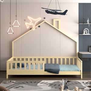 ΚΡΕΒΑΤΙ ΠΑΙΔΙΚΟ HOUSER HM740.01 τ.MONTESSORI ΞΥΛΟ ΠΕΥΚΟ ΦΥΣΙΚΟ--ΓΙΑ 190x90εκ - Pakobazaar
