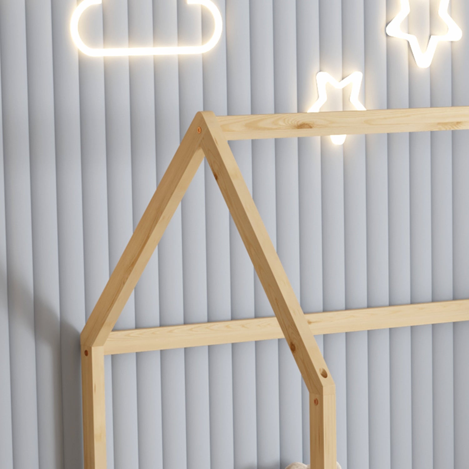 ΚΡΕΒΑΤΙ ΠΑΙΔΙΚΟ ΜΕ ΚΑΓΚΕΛΑ PHYLLIS HM679.01 τ.MONTESSORI ΞΥΛΟ ΠΕΥΚΟ ΦΥΣΙΚΟ-190x90εκ. - Pakobazaar