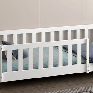 ΚΡΕΒΑΤΙ ΠΑΙΔΙΚΟ ΜΕ ΚΑΓΚΕΛΑ MUNK HM739.03 τ.MONTESSORI ΠΕΥΚΟ ΦΥΣΙΚΟ-ΛΕΥΚΟ--190x90εκ - Pakobazaar