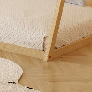 ΚΡΕΒΑΤΙ ΠΑΙΔΙΚΟ ΜΕ ΣΤΡΩΜΑ MUNK HM21306 ΞΥΛΟ ΠΕΥΚΟΥ ΣΕ ΦΥΣΙΚΟ--ΣΤΡΩΜΑ 90x190εκ - Pakobazaar