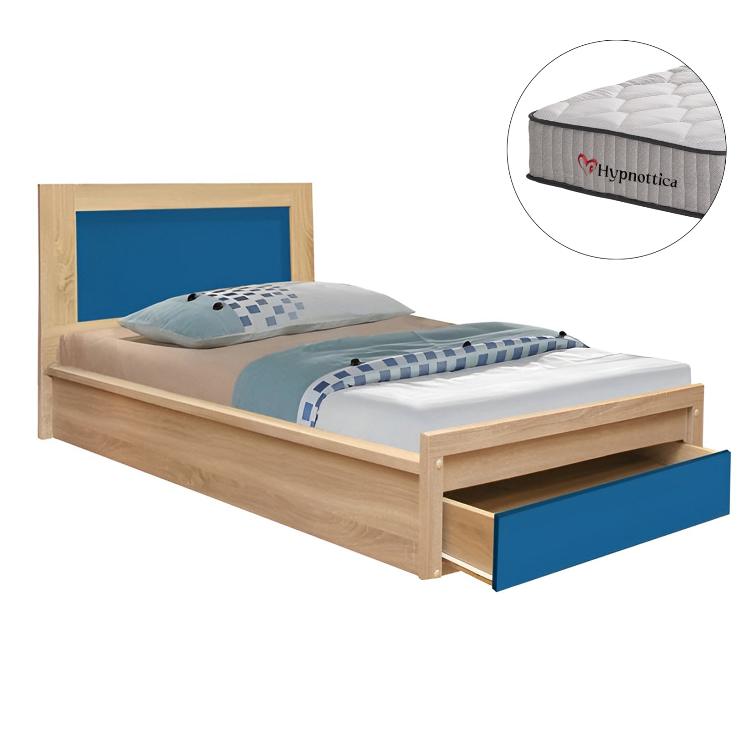 ΚΡΕΒΑΤΙ ΠΑΙΔΙΚΟ ΜΕ ΣΥΡΤΑΡΙ PLAYROOM HM10752.01 ΜΕΛΑΜΙΝΗ SONAMA/ΣΙΕΛ--ΣΤΡΩΜΑ 90x190εκ - Pakobazaar
