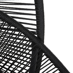 ΚΡΕΜΑΣΤΗ ΦΩΛΙΑ RULER HM6083 ΜΑΥΡΟ ΜΕΤΑΛΛΟ ΚΑΙ ΣΥΝΘ.RATTAN-ΓΚΡΙ ΜΑΞΙΛΑΡΙ 120x110x190Υ - Pakobazaar