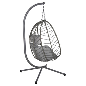 ΚΡΕΜΑΣΤΗ ΠΟΛΥΘΡΟΝΑ ΦΩΛΙΑ MILLIE HM5997.10 ΜΕΤΑΛΛΟ-ΣΥΝΘ.RATTAN ΓΚΡΙ 90x75x190Υεκ. - Pakobazaar