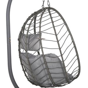 ΚΡΕΜΑΣΤΗ ΠΟΛΥΘΡΟΝΑ ΦΩΛΙΑ MILLIE HM5997.10 ΜΕΤΑΛΛΟ-ΣΥΝΘ.RATTAN ΓΚΡΙ 90x75x190Υεκ. - Pakobazaar