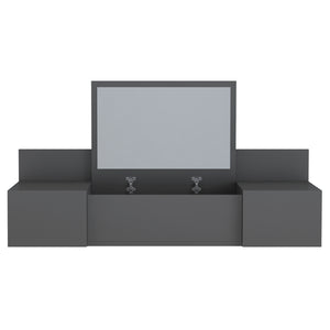 ΚΡΕΜΑΣΤΗ ΤΟΥΑΛΕΤΑ ΜΕ ΚΑΘΡΕΠΤΗ LINDE HM8960.12 ΑΝΘΡΑΚΙ ΜΕΛΑΜΙΝΗ 100x39x33Y εκ. - Pakobazaar