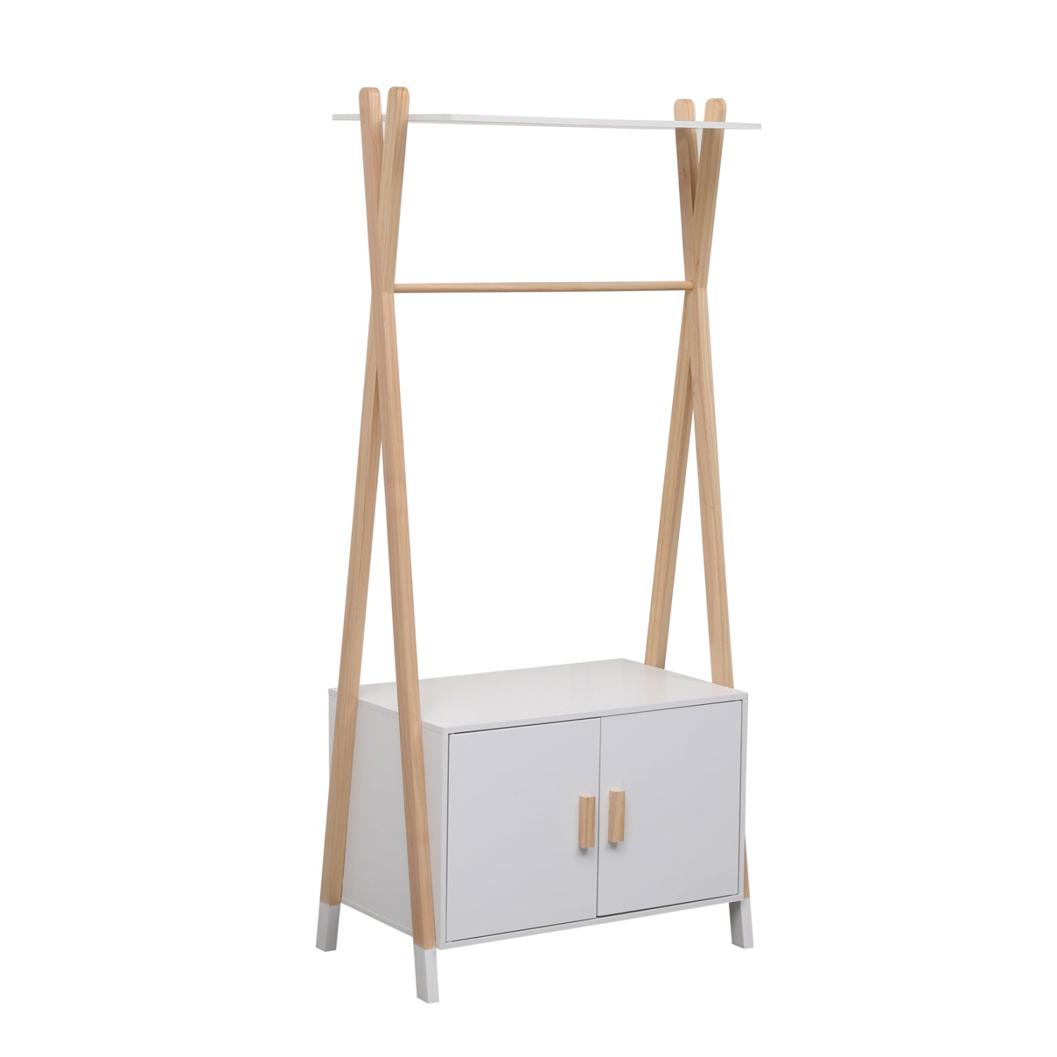 ΚΡΕΜΑΣΤΡΑ ΠΑΙΔΙΚH ΜΕ ΝΤΟΥΛΑΠΙ PASCHAL HM2495.03 ΜΕΛΑΜΙΝΗ-ΞΥΛΟ ΠΕΥΚΟΥ 76x44x170Υεκ - Pakobazaar