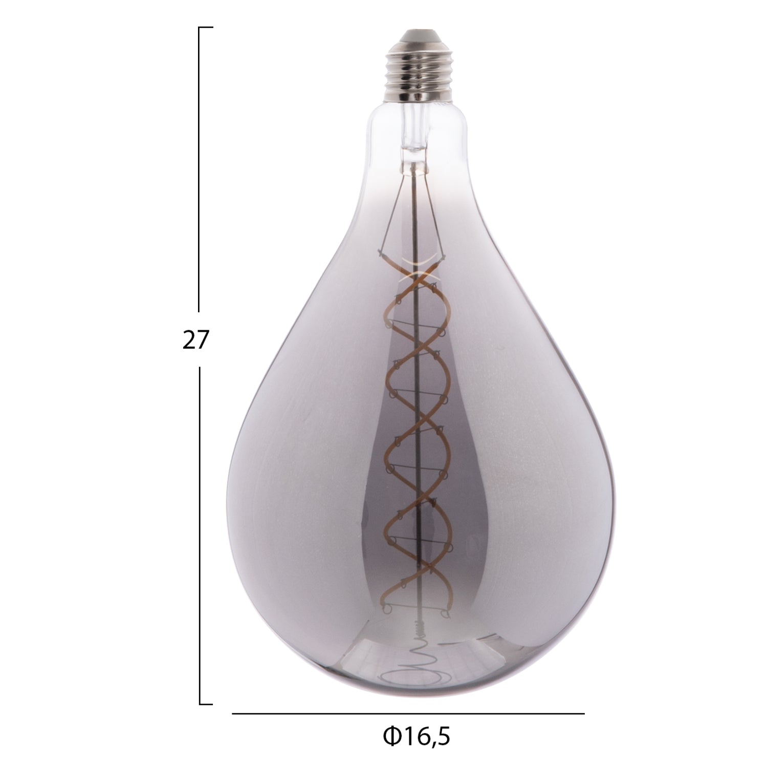 ΛΑΜΠΤΗΡΑΣ LED FILAMENT 8W E27 3000K SMOKE COLOR DIMMABLE  HM4052.03 - Pakobazaar