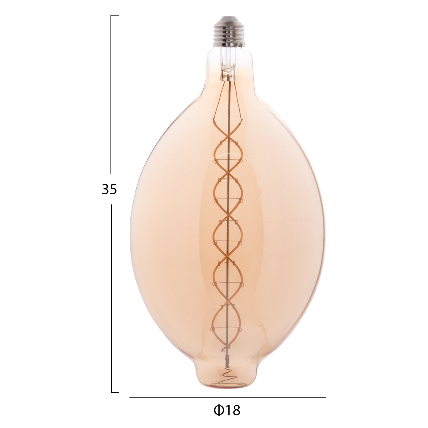 ΛΑΜΠΤΗΡΑΣ LED FILAMENT 8W E27 3000K TEA COLOR DIMMABLE HM4051.02 - Pakobazaar