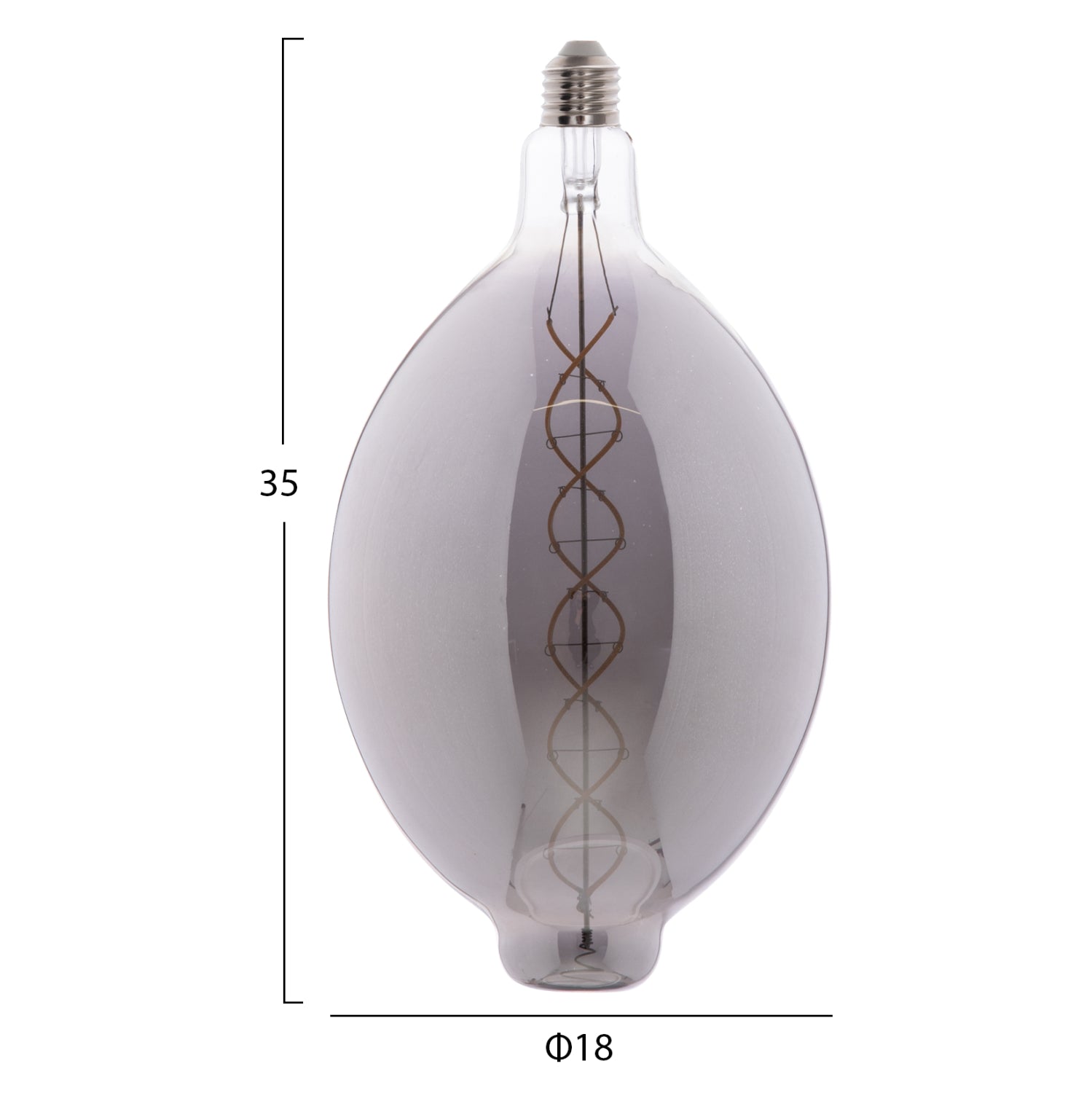 ΛΑΜΠΤΗΡΑΣ LED FILAMENT 8W E27 3000K SMOKE DIMMABLE HM4051.03 - Pakobazaar