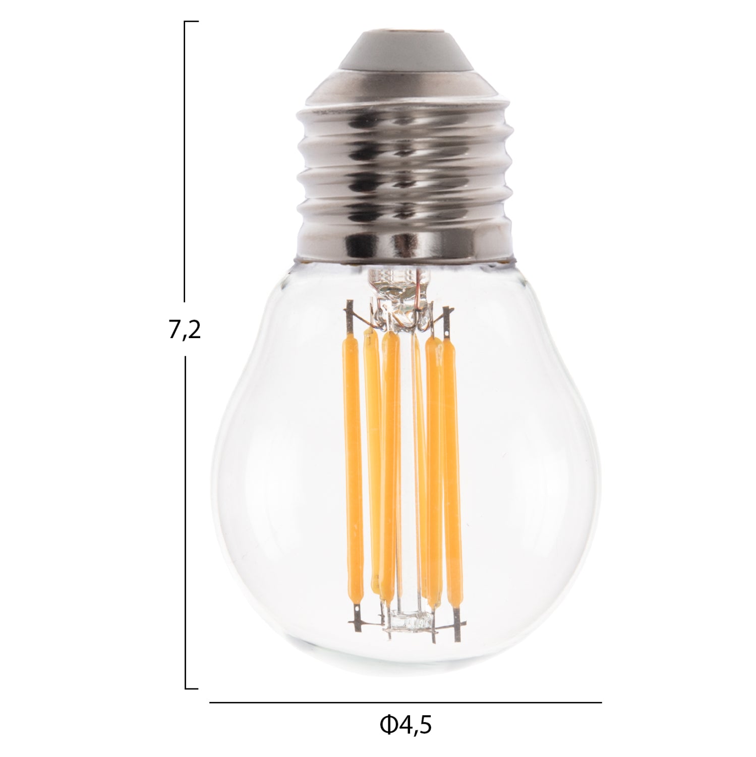 ΛΑΜΠΤΗΡΑΣ HM4046.01 LED FILAMENT 6W E27 2700K ΔΙΑΦΑΝΟ DIMMABLE - Pakobazaar