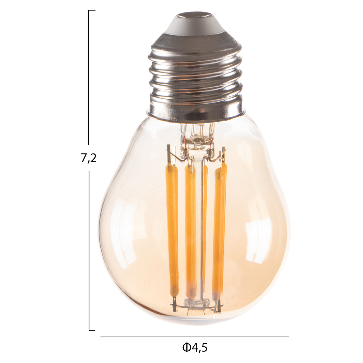 ΛΑΜΠΤΗΡΑΣ HM4046.02 LED FILAMENT 6W E27 3000K GOLD DIMMABLE - Pakobazaar