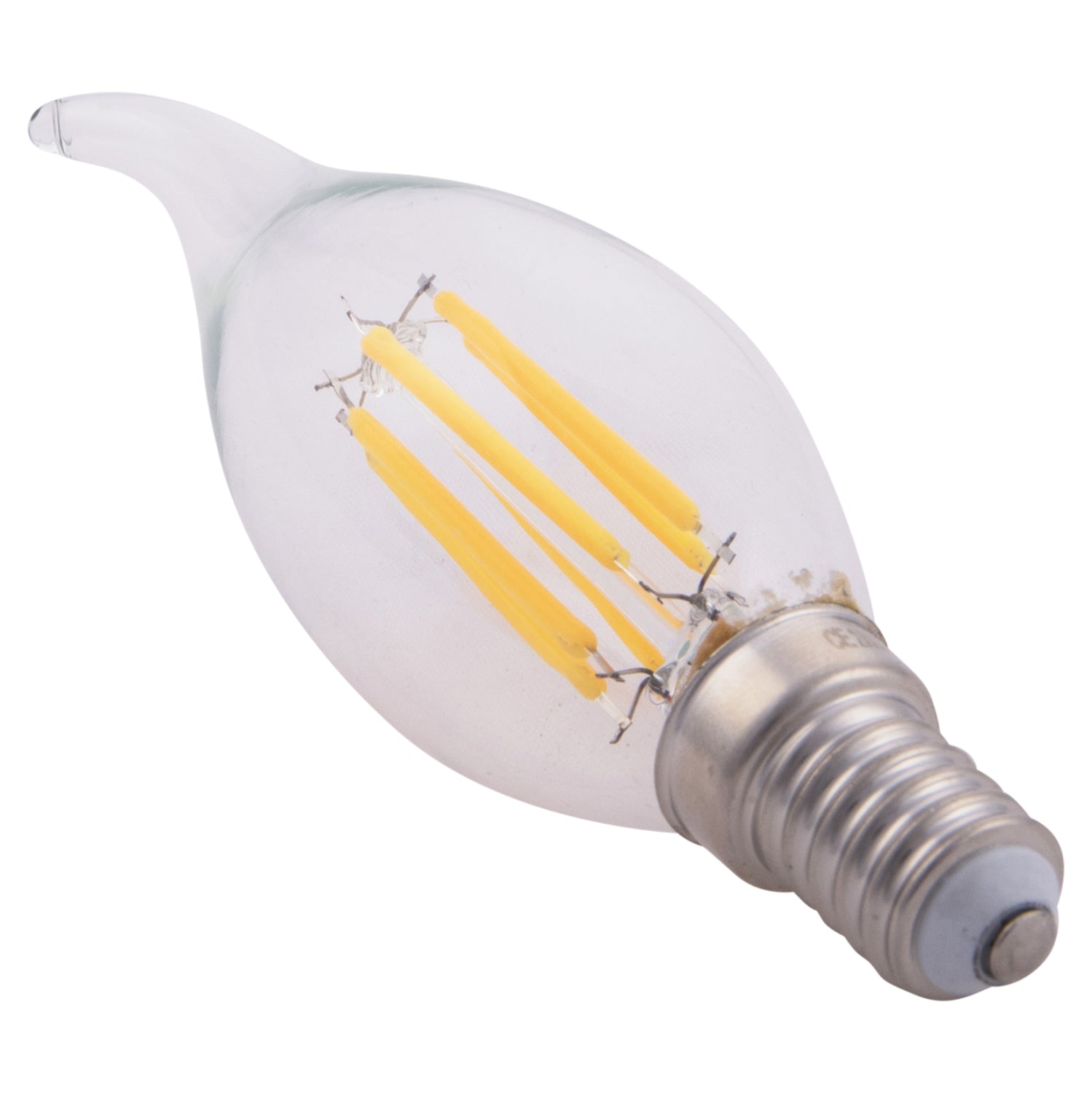 ΛΑΜΠΤΗΡΑΣ HM4047.01 ΣΤΥΛ ΦΛΟΓΑ LED FILAMENT 6W E14 3000K ΔΙΑΦΑΝΟ DIMMABLE - Pakobazaar