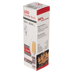 ΛΑΜΠΤΗΡΑΣ HM4047.02 ΣΤΥΛ ΦΛΟΓΑ LED FILAMENT 6W E14 3000K GOLD DIMMABLE - Pakobazaar