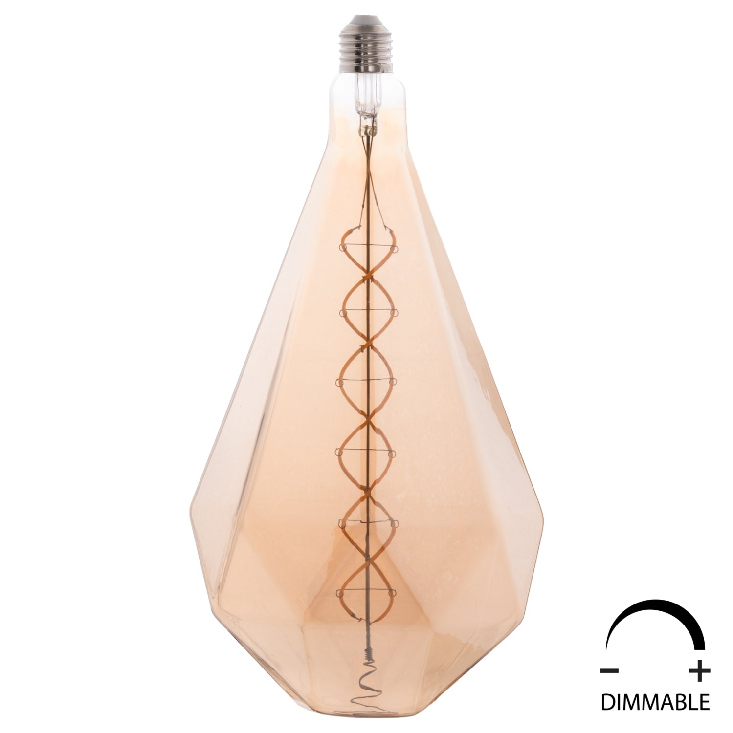 ΛΑΜΠΤΗΡΑΣ LED FILAMENT 8W E27 3000K GOLD COLOR DIMMABLE HM4057 - Pakobazaar