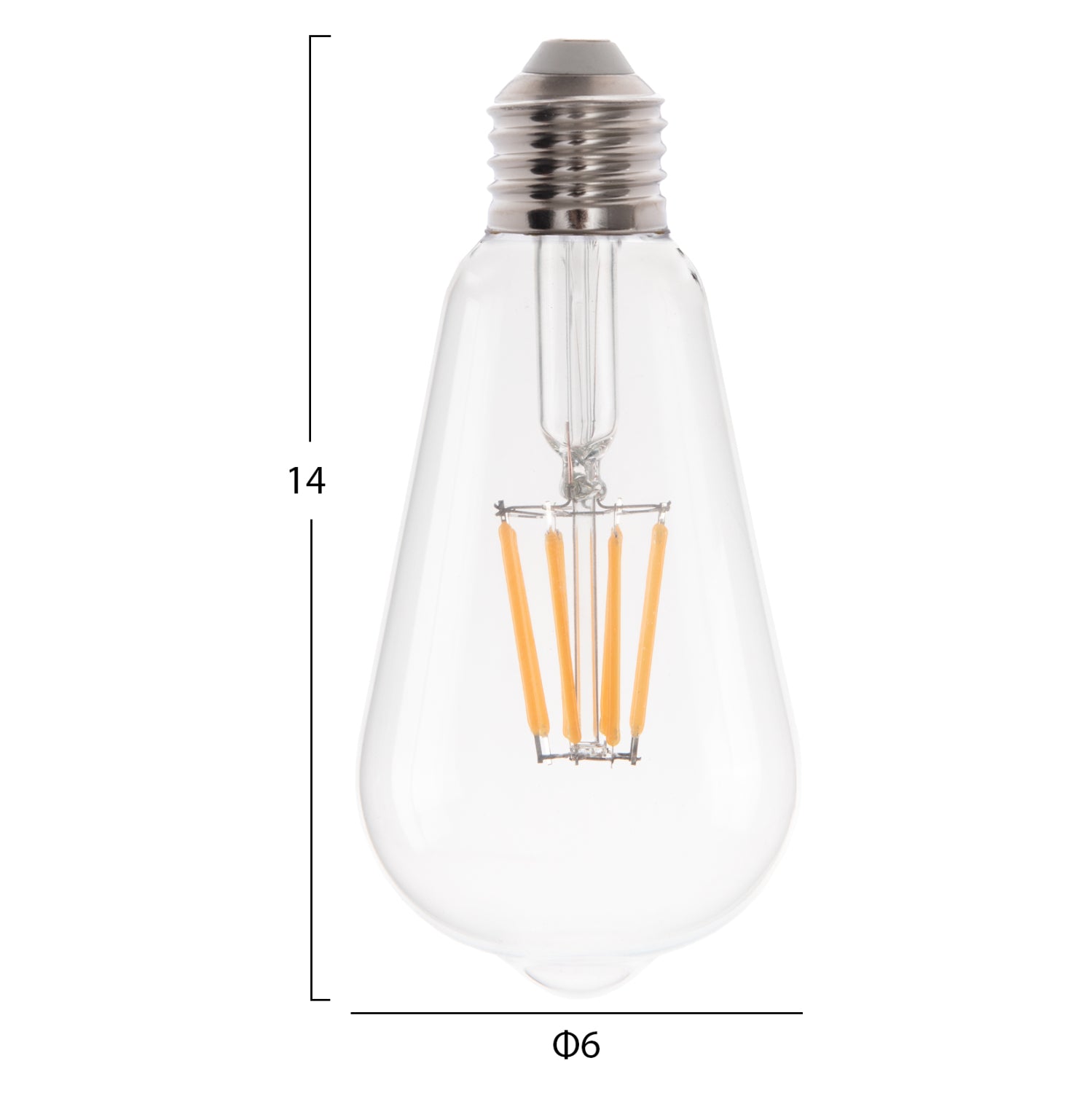 ΛΑΜΠΤΗΡΑΣ HM4188.01 LED FILAMENT 8W E27 DIMMABLE 2700K ΔΙΑΦΑΝΟΣ - Pakobazaar