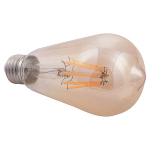 ΛΑΜΠΤΗΡΑΣ HM4188.02 LED FILAMENT 8W E27 DIMMABLE 3000K GOLD - Pakobazaar