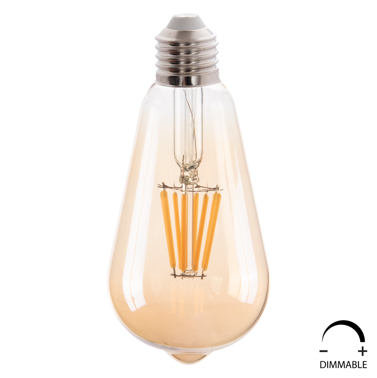 ΛΑΜΠΤΗΡΑΣ HM4188.02 LED FILAMENT 8W E27 DIMMABLE 3000K GOLD - Pakobazaar