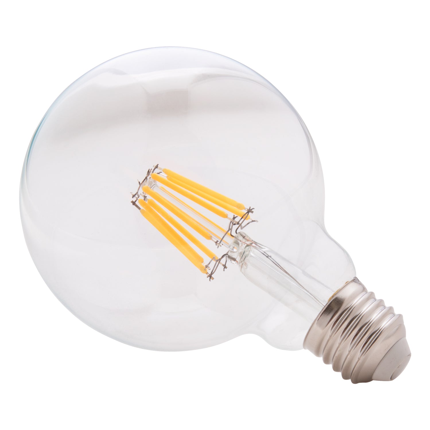 ΛΑΜΠΤΗΡΑΣ GLOBO LED FILAMENT 8W E27 3000K ΔΙΑΦΑΝΟΣ DIMMABLE HM4050.01 - Pakobazaar