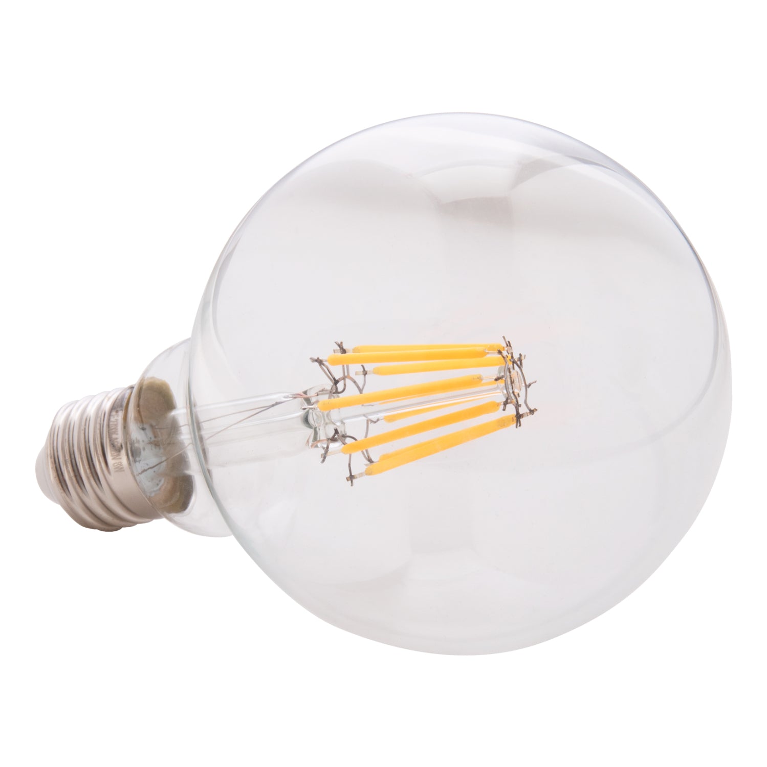 ΛΑΜΠΤΗΡΑΣ GLOBO LED FILAMENT 8W E27 3000K ΔΙΑΦΑΝΟΣ DIMMABLE HM4050.01 - Pakobazaar