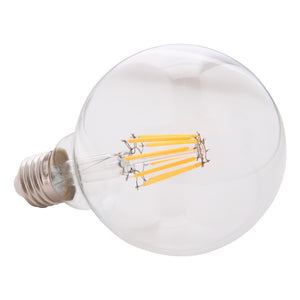 ΛΑΜΠΤΗΡΑΣ GLOBO LED FILAMENT 8W E27 3000K ΔΙΑΦΑΝΟΣ DIMMABLE HM4050.01 - Pakobazaar
