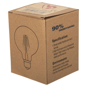 ΛΑΜΠΤΗΡΑΣ GLOBO LED FILAMENT 8W E27 3000K ΔΙΑΦΑΝΟΣ DIMMABLE HM4050.01 - Pakobazaar