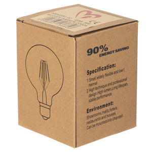 ΛΑΜΠΤΗΡΑΣ GLOBO LED FILAMENT 8W E27 2700K ΧΡΥΣΟ DIMMABLE HM4050.02 - Pakobazaar