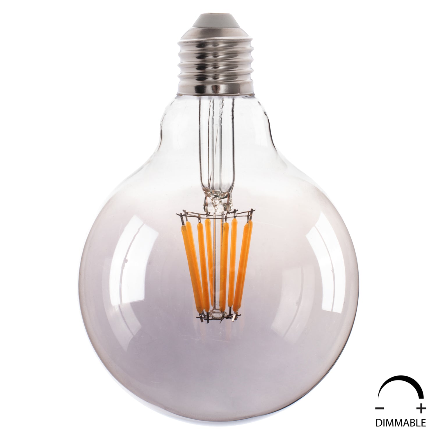 ΛΑΜΠΤΗΡΑΣ GLOBO LED FILAMENT 8W E27 3000K ΦΙΜΕ DIMMABLE HM4050.03 - Pakobazaar