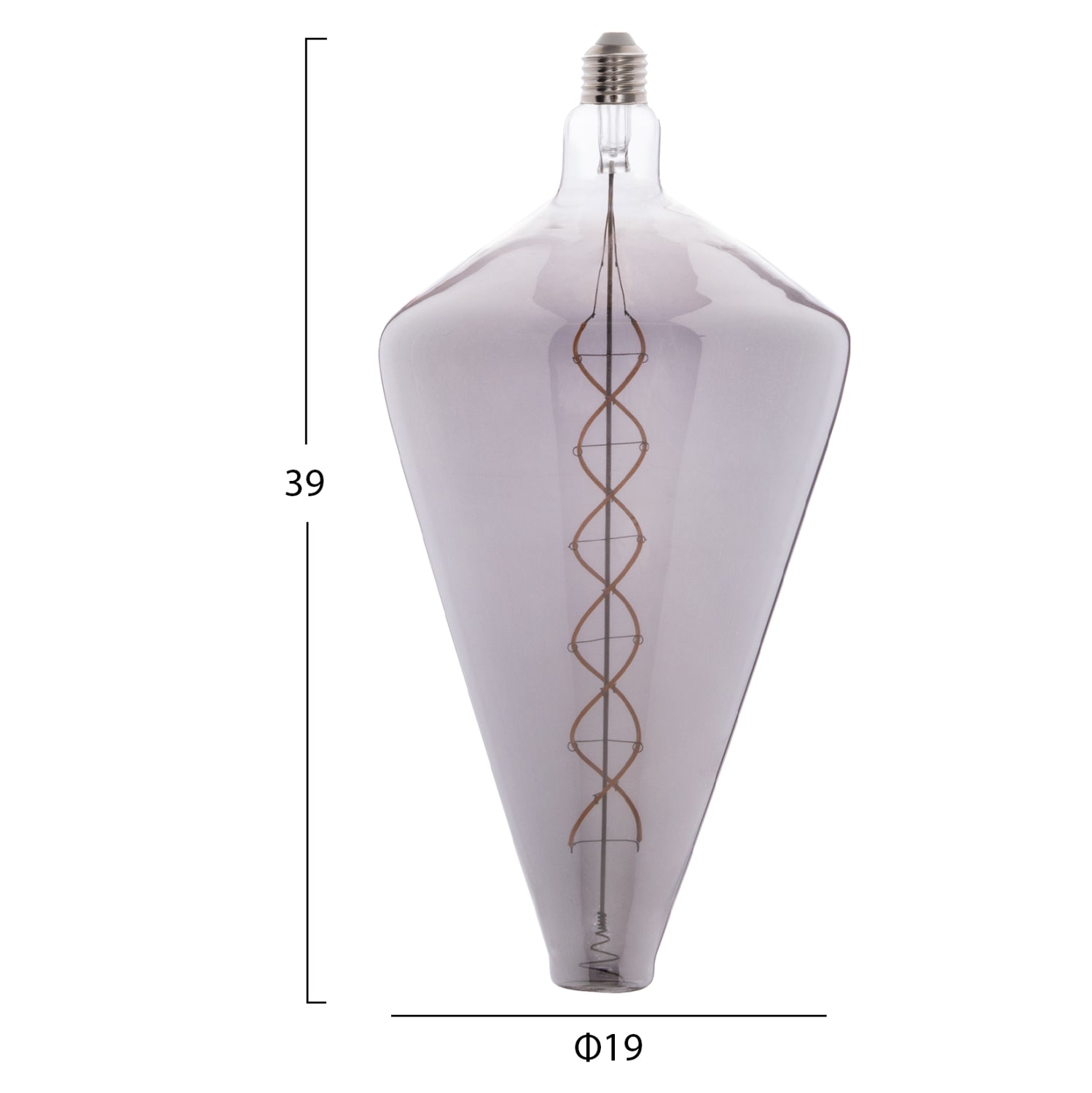 ΛΑΜΠΤΗΡΑΣ LED FILAMENT 8W E27 3000K SMOKE COLOR DIMMABLE  HM4054.03 - Pakobazaar