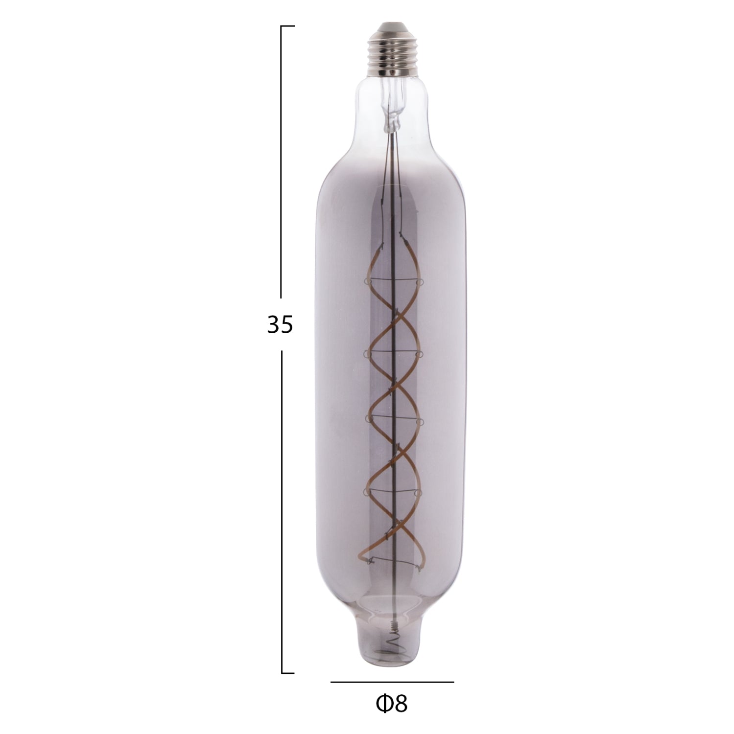ΛΑΜΠΤΗΡΑΣ JHD-NW7775 LED FILAMENT 8W E27 3000K SMOKE COLOR DIMMABLE  HM4055.03 - Pakobazaar
