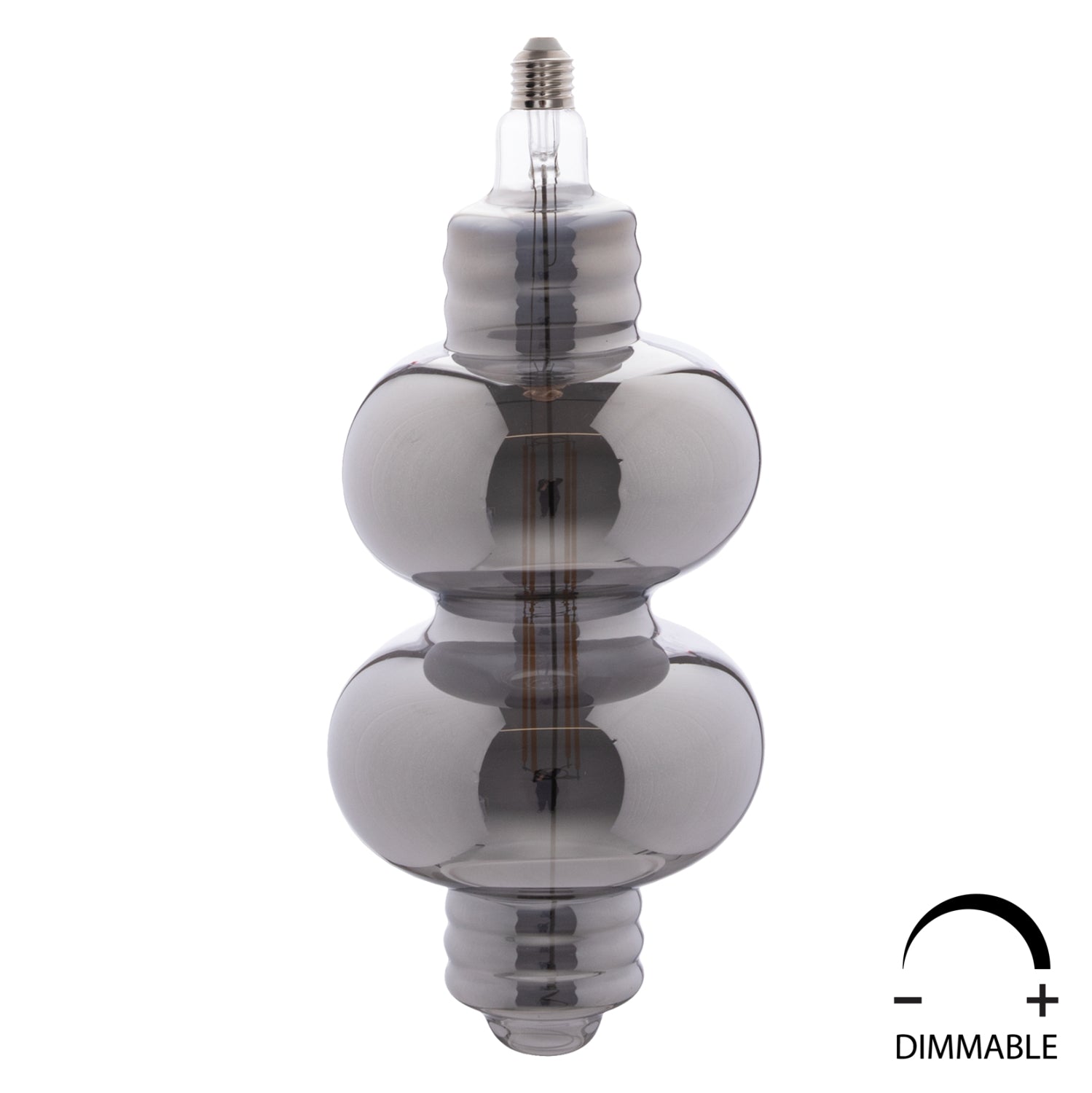ΛΑΜΠΤΗΡΑΣ LED FILAMENT 8W E27 3000K SMOKE COLOR DIMMABLE  HM4053.03 - Pakobazaar