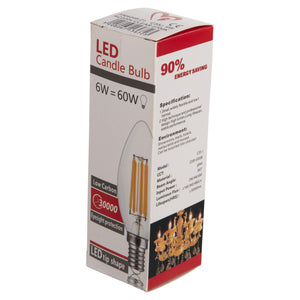 ΛΑΜΠΤΗΡΑΣ LED FILAMENT 4W E14 3000K ΔΙΑΦΑΝΟΣ DIMMABLE HM4048.01 - Pakobazaar