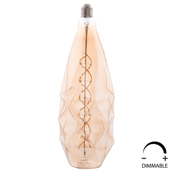 ΛΑΜΠΤΗΡΑΣ LED FILAMENT 8W E27 3000K GOLD COLOR DIMMABLE HM4058 - Pakobazaar