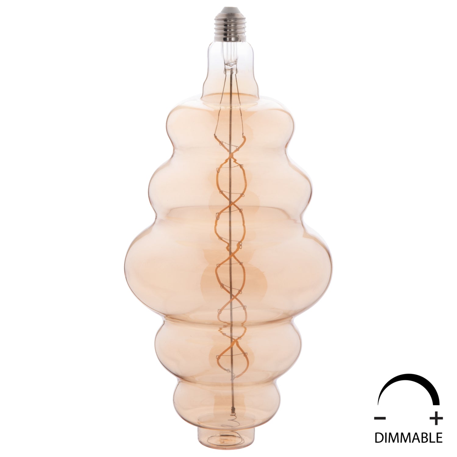 ΛΑΜΠΤΗΡΑΣ LED FILAMENT 8W E27 3000K GOLD COLOR DIMMABLE  HM4056.02 - Pakobazaar