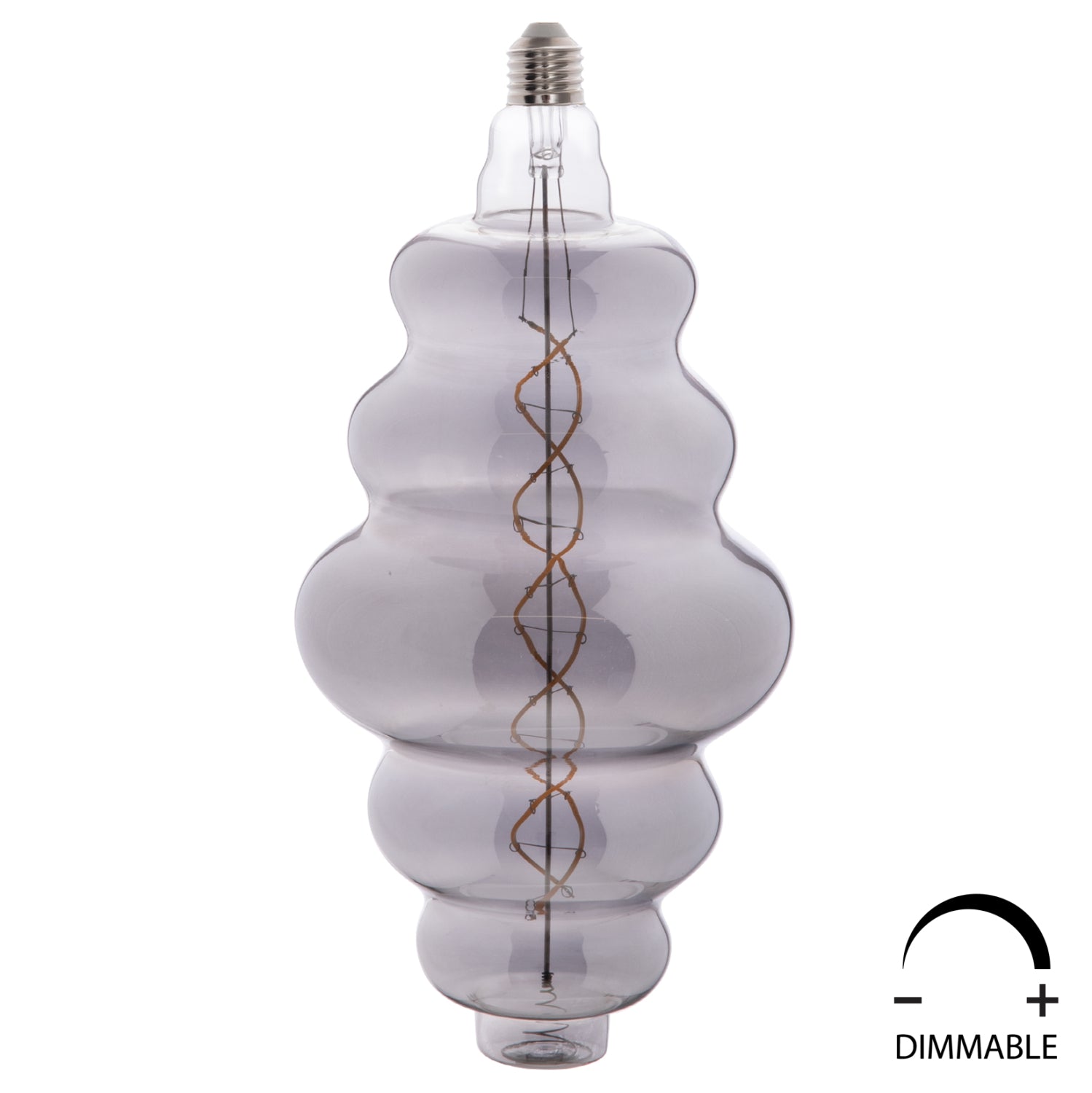ΛΑΜΠΤΗΡΑΣ LED FILAMENT 8W E27 3000K SMOKE COLOR DIMMABLE HM4056.03 - Pakobazaar