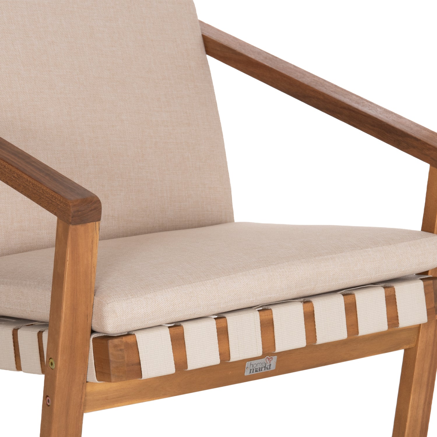 LOUNGE ΣΕΤ ΕΞ.ΧΩΡΟΥ 3ΤΜΧ DAME HM10982 ΞΥΛΟ ΑΚΑΚΙΑΣ--ΣΧΟΙΝΙ STRAP & ΜΑΞΙΛΑΡΙΑ ΣΕ ΜΠΕΖ