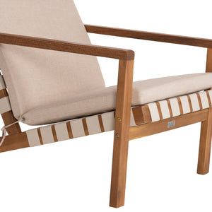 LOUNGE ΣΕΤ ΕΞ.ΧΩΡΟΥ 3ΤΜΧ DAME HM10982 ΞΥΛΟ ΑΚΑΚΙΑΣ--ΣΧΟΙΝΙ STRAP & ΜΑΞΙΛΑΡΙΑ ΣΕ ΜΠΕΖ