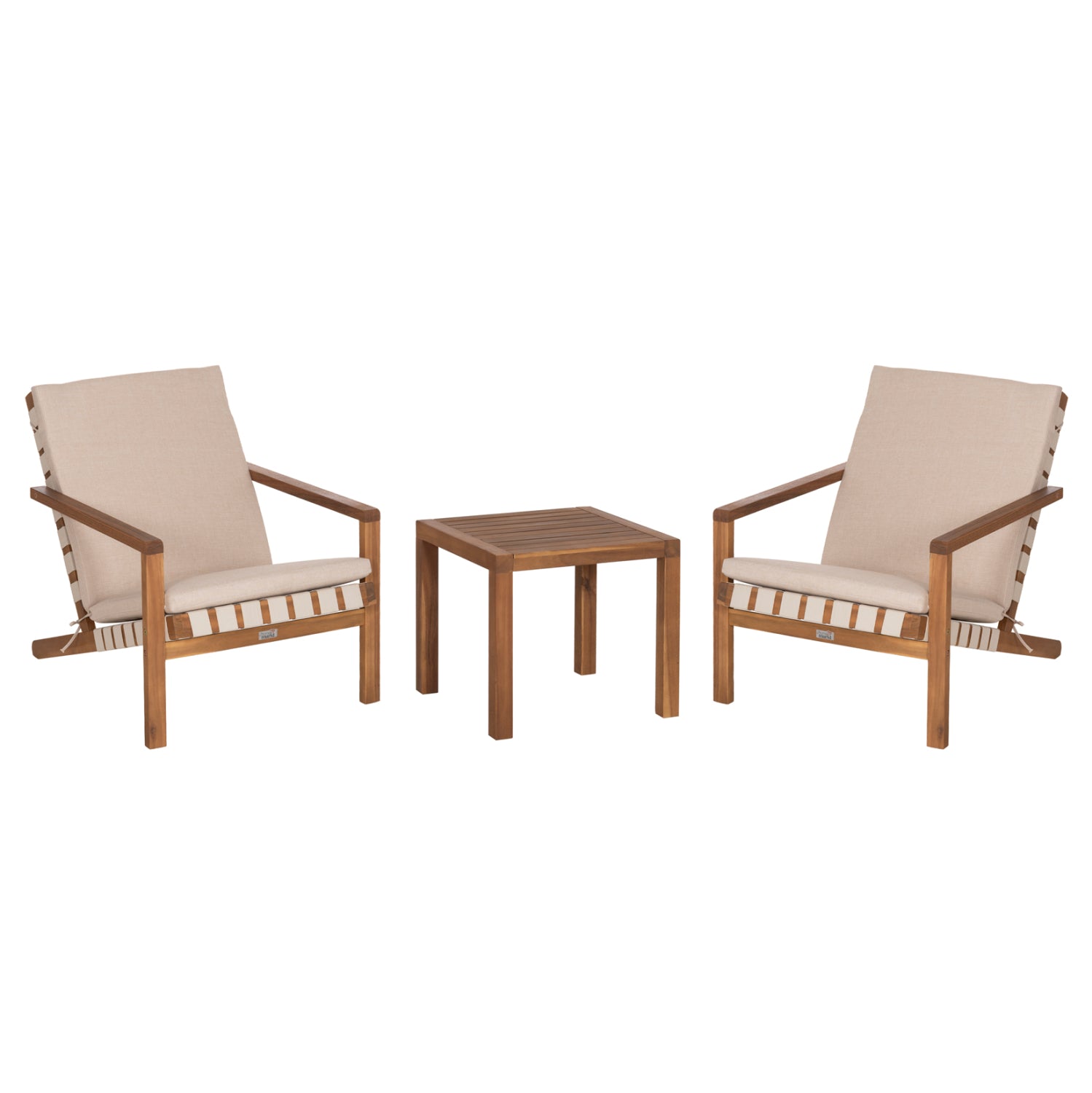 LOUNGE ΣΕΤ ΕΞ.ΧΩΡΟΥ 3ΤΜΧ DAME HM10982 ΞΥΛΟ ΑΚΑΚΙΑΣ--ΣΧΟΙΝΙ STRAP & ΜΑΞΙΛΑΡΙΑ ΣΕ ΜΠΕΖ