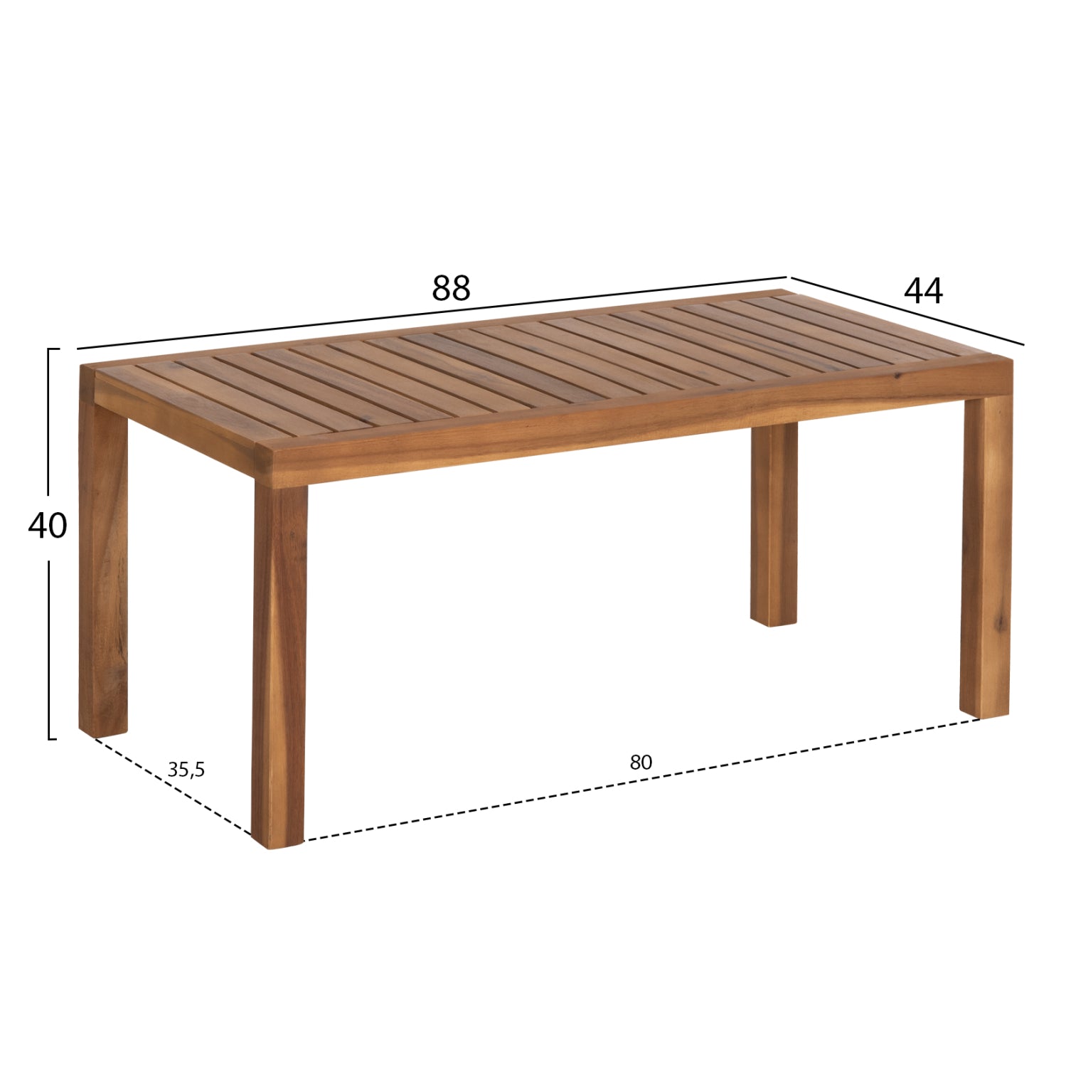 LOUNGE ΣΕΤ ΕΞ.ΧΩΡΟΥ 3ΤΜΧ FORNEL HM10988 ΞΥΛΟ ΑΚΑΚΙΑΣ ΣΕ ΦΥΣΙΚΟ