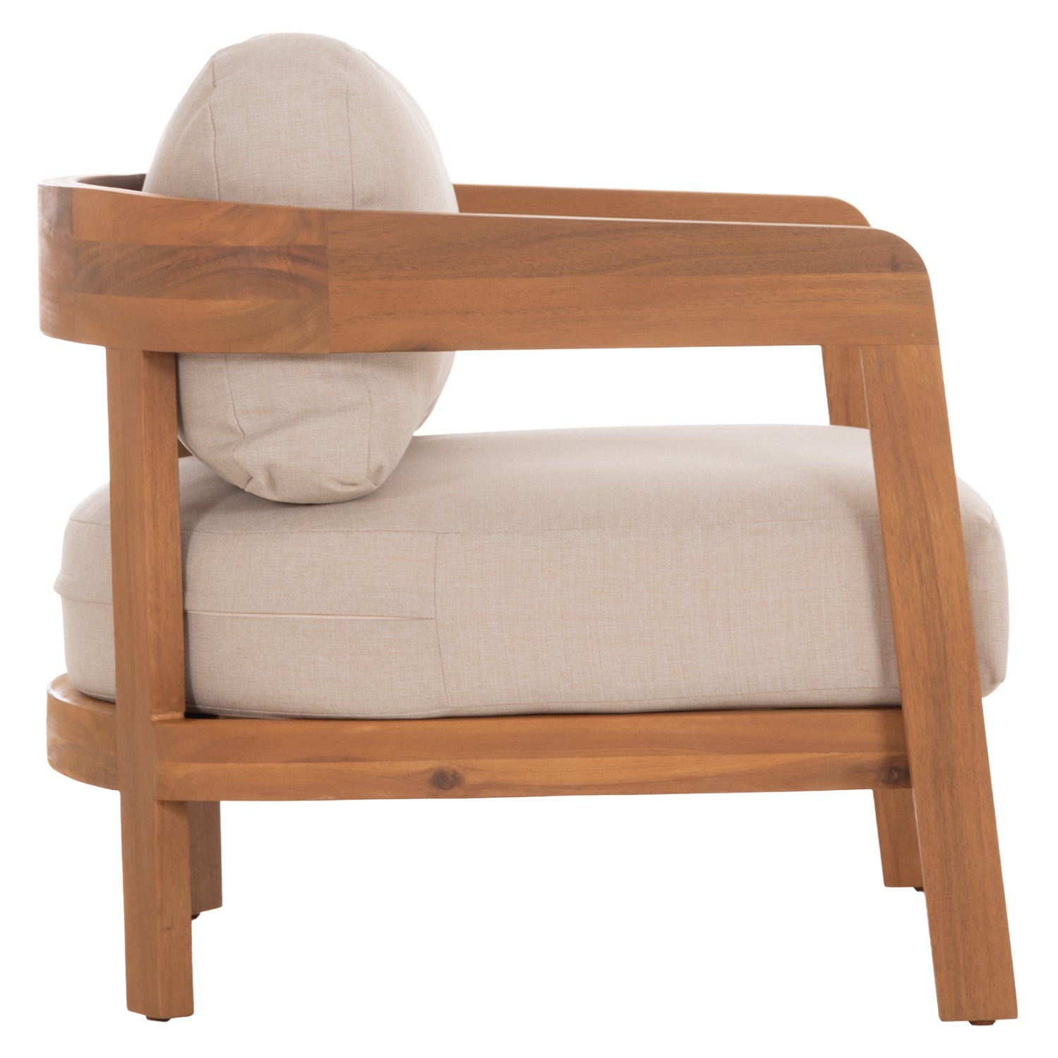LOUNGE ΣΕΤ SOLARA HM10892 ΤΡΑΠΕΖΑΚΙ & 2 ΠΟΛΥΘΡΟΝΕΣ--ΞΥΛΟ ΑΚΑΚΙΑΣ--ΕΚΡΟΥ ΜΑΞΙΛΑΡΙΑ - Pakobazaar