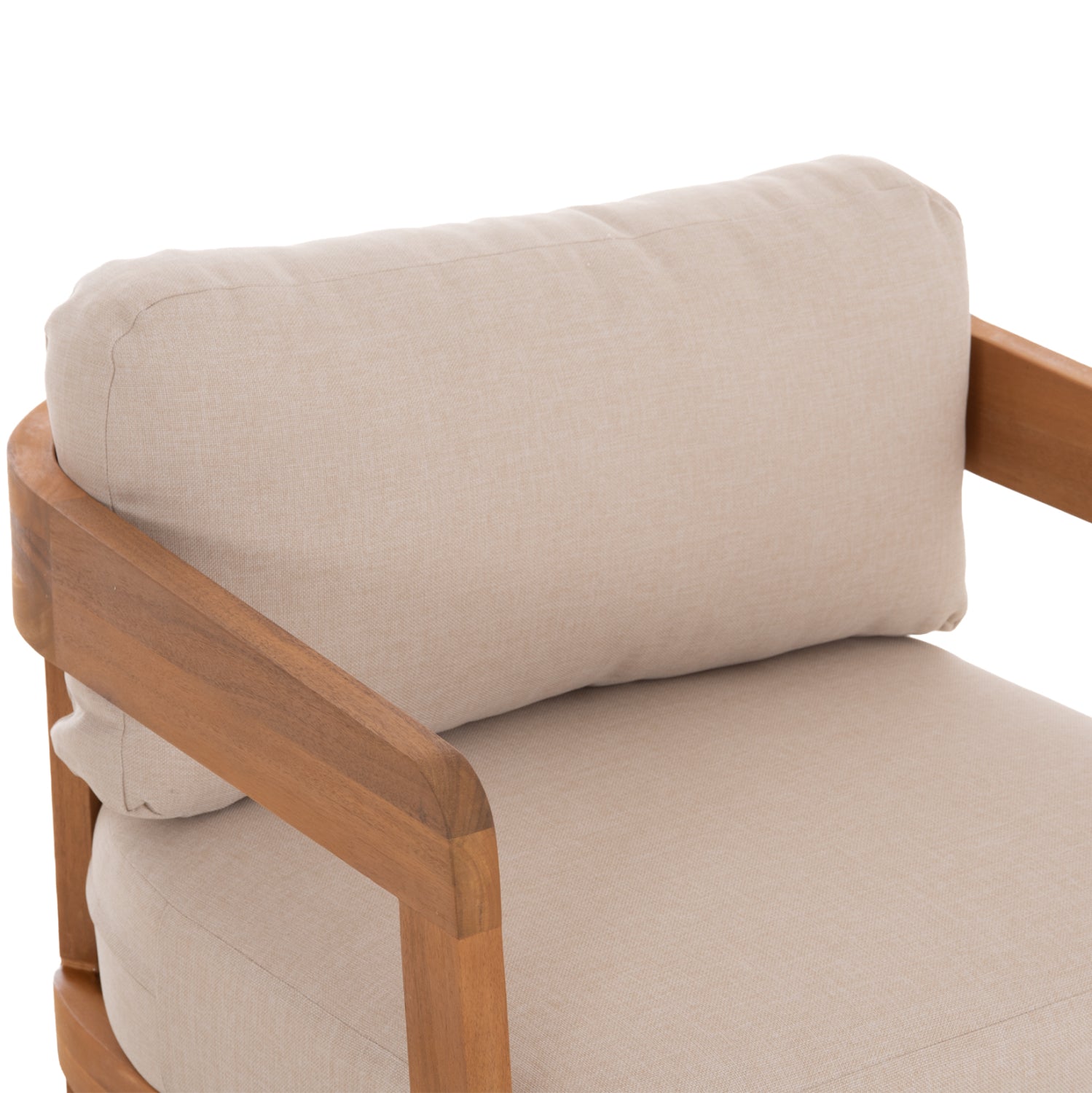 LOUNGE ΣΕΤ SOLARA HM10892 ΤΡΑΠΕΖΑΚΙ & 2 ΠΟΛΥΘΡΟΝΕΣ--ΞΥΛΟ ΑΚΑΚΙΑΣ--ΕΚΡΟΥ ΜΑΞΙΛΑΡΙΑ - Pakobazaar