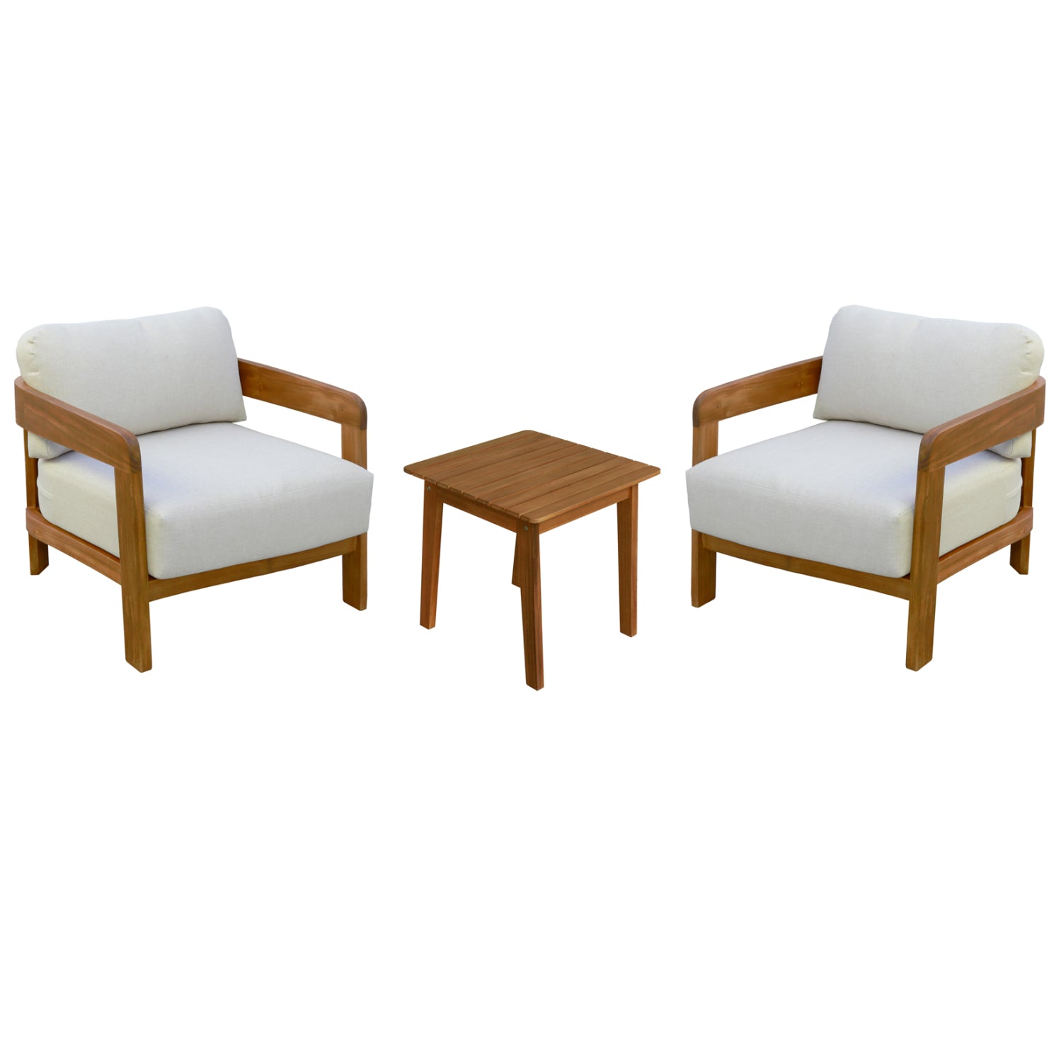 LOUNGE ΣΕΤ SOLARA HM10892 ΤΡΑΠΕΖΑΚΙ & 2 ΠΟΛΥΘΡΟΝΕΣ--ΞΥΛΟ ΑΚΑΚΙΑΣ--ΕΚΡΟΥ ΜΑΞΙΛΑΡΙΑ