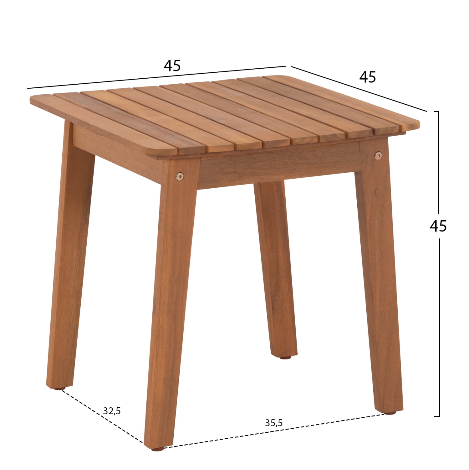 LOUNGE ΣΕΤ MIREX HM10893 ΤΡΑΠΕΖΑΚΙ & 2 ΠΟΛΥΘΡΟΝΕΣ--ΞΥΛΟ ΑΚΑΚΙΑΣ--ΕΚΡΟΥ ΜΑΞΙΛΑΡΙΑ - Pakobazaar