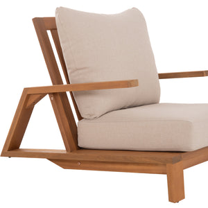 LOUNGE ΣΕΤ MIREX HM10893 ΤΡΑΠΕΖΑΚΙ & 2 ΠΟΛΥΘΡΟΝΕΣ--ΞΥΛΟ ΑΚΑΚΙΑΣ--ΕΚΡΟΥ ΜΑΞΙΛΑΡΙΑ - Pakobazaar