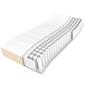 Κρεβάτι Boxspring με Στρώμα Κρεμ 90x200 εκ.Υφασμάτινο