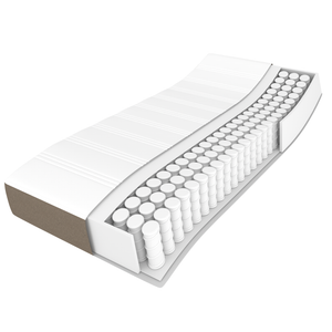 Στρώμα με Pocket Springs Μεσαίας Σκληρότητας Taupe 90x190x20 εκ. Υφασμάτινο
