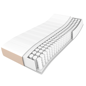 Στρώμα με Pocket Springs Μεσαίας Σκληρότητας Καπουτσίνο 120x200x20 εκ. Συνθ. Δέρμα - Pakobazaar